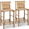vidaXL Tabourets de bar lot de 2 bambou