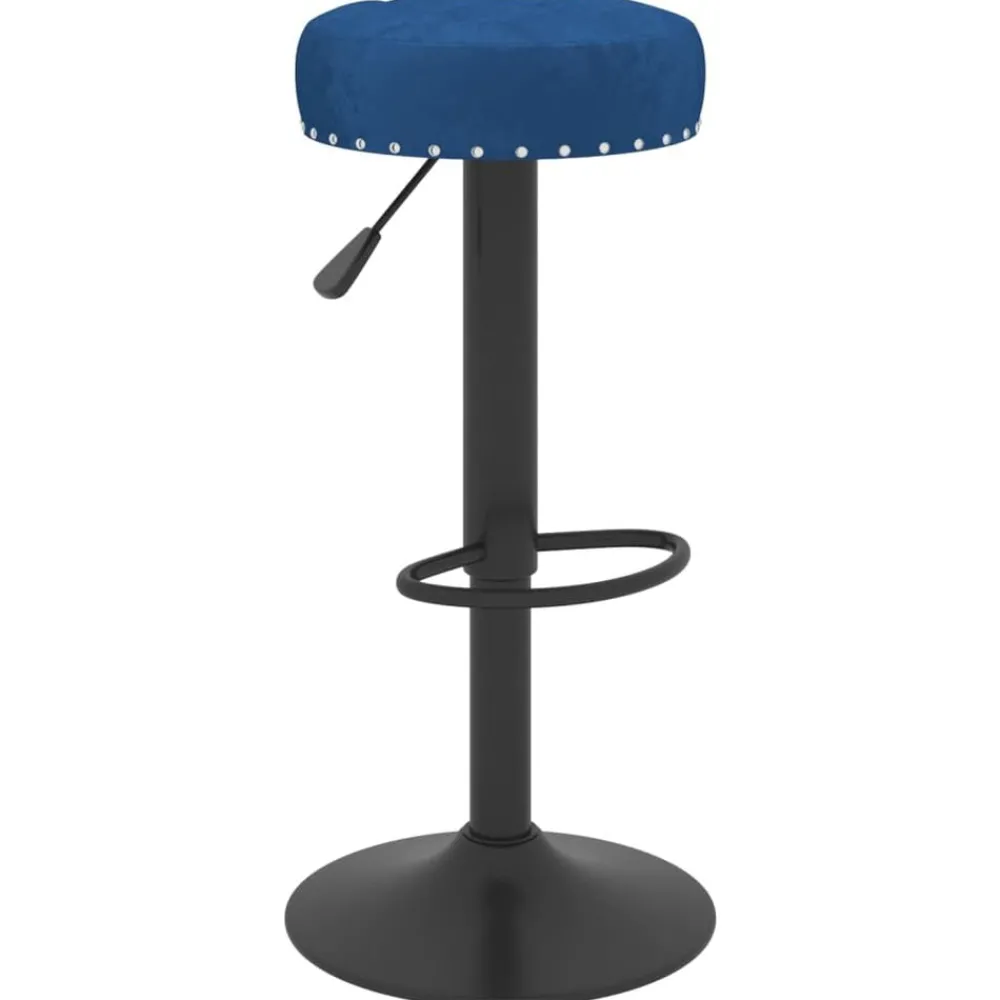 Fauteuils Et Chaises-vidaXL Tabourets de bar lot de 2 velours Bleu
