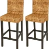 Fauteuils Et Chaises-vidaXL Tabourets de bar lot de 2 Abaca