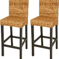 Fauteuils Et Chaises-vidaXL Tabourets de bar lot de 2 Abaca