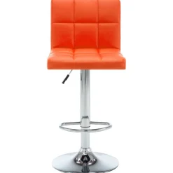 Fauteuils Et Chaises-vidaXL Tabourets de bar lot de 2 similicuir Orange