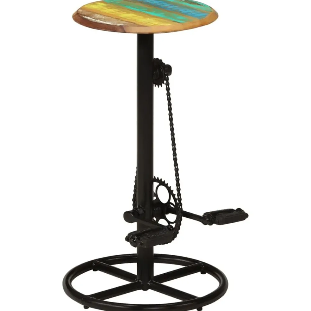 vidaXL Tabourets de bar lot de 2 bois massif de récupération