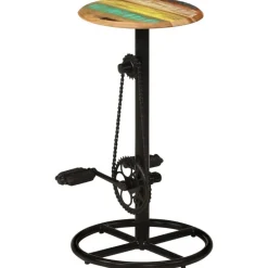 vidaXL Tabourets de bar lot de 2 bois massif de récupération