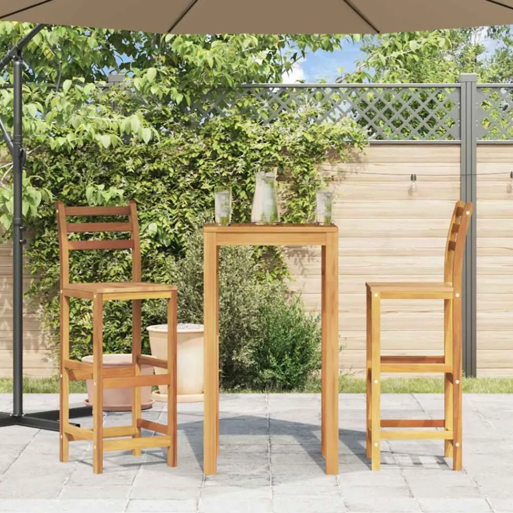 Mobilier De Jardin-vidaXL Tabourets de bar lot de 2 bois d'acacia massif