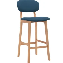 Fauteuils Et Chaises-vidaXL Tabourets de bar lot de 2 tissu Bleu