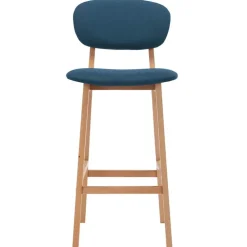 Fauteuils Et Chaises-vidaXL Tabourets de bar lot de 2 tissu Bleu