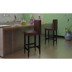 vidaXL Tabourets de bar lot de 4 similicuir