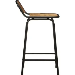 vidaXL Tabourets de bar lot de 2 bois massif manguier brut