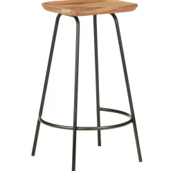 vidaXL Tabourets de bar lot de 2 bois d'acacia solide