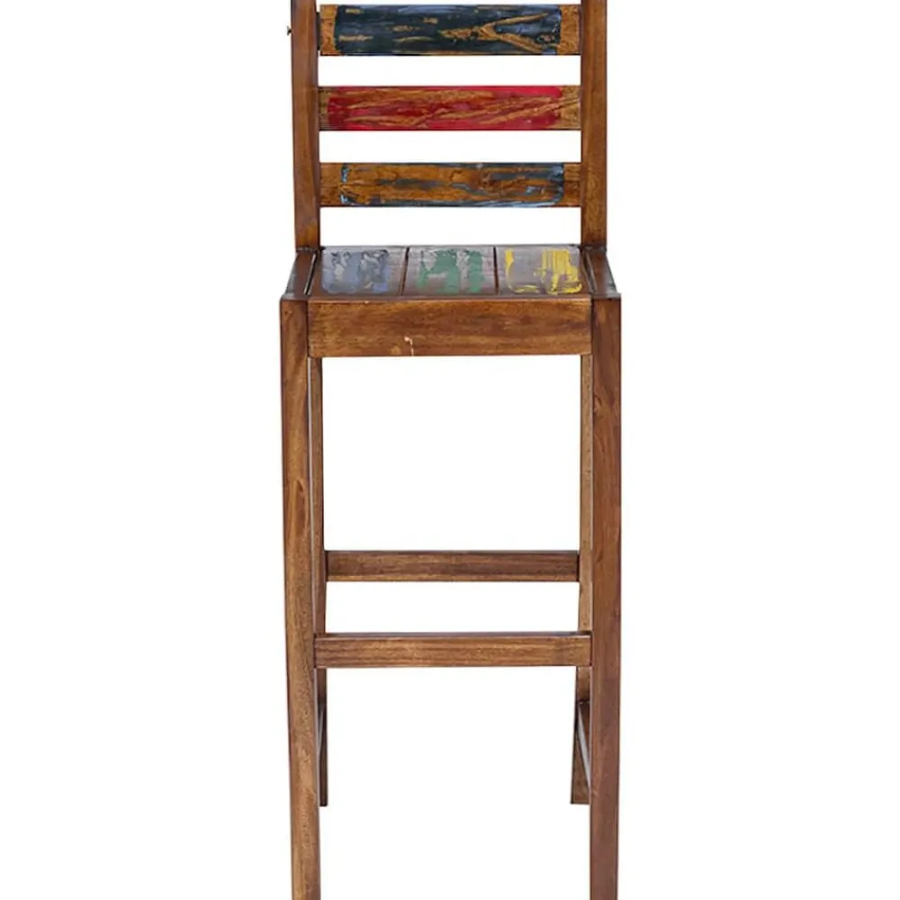 vidaXL Tabourets de bar lot de 2 bois massif de récupération