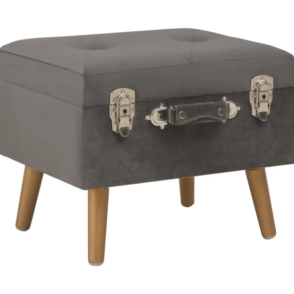 vidaXL Tabourets de rangement lot de 3 Velours