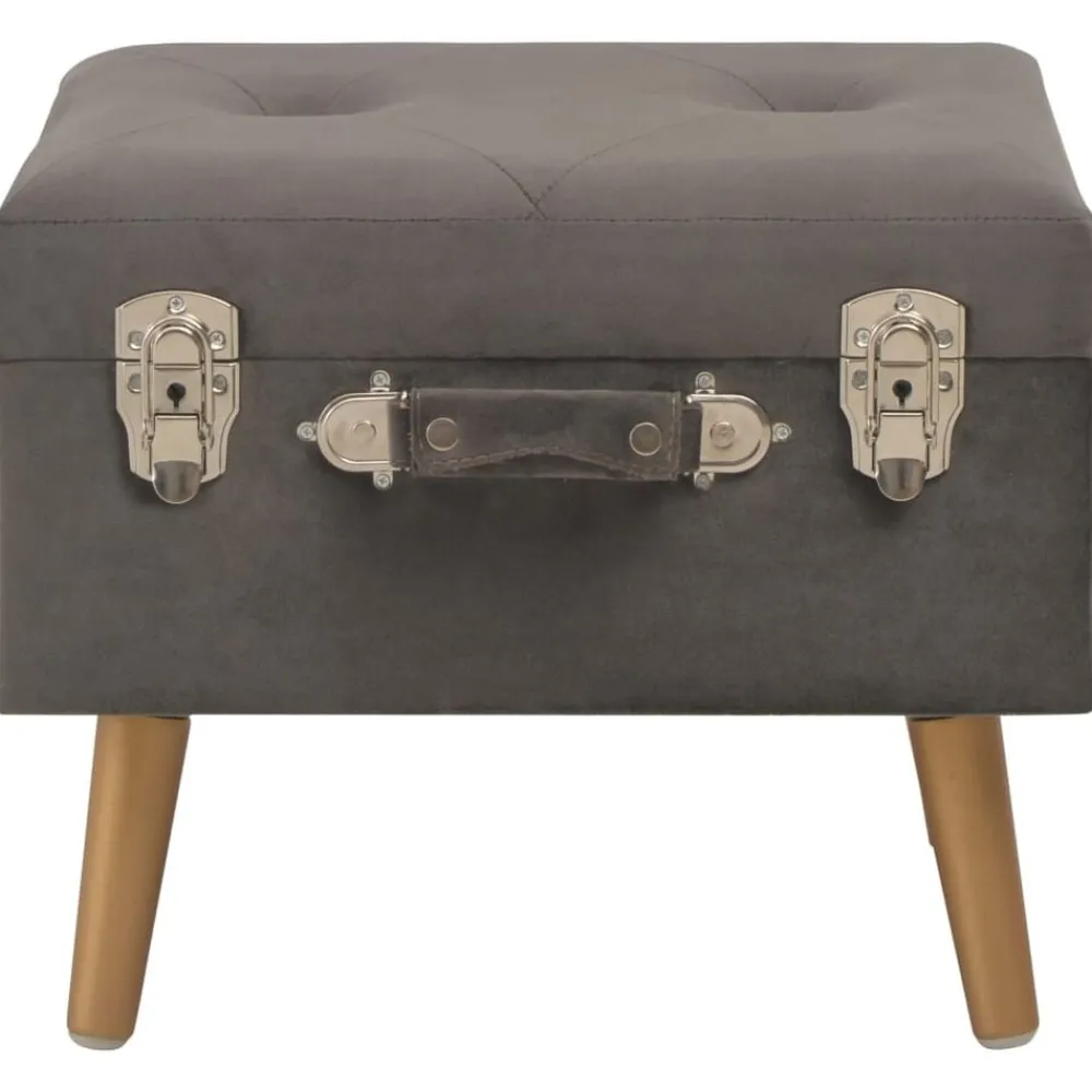 vidaXL Tabourets de rangement lot de 3 Velours