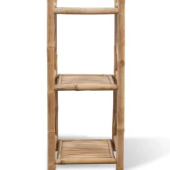 Étagères-vidaXL Étagère à 3 niveaux carré bambou