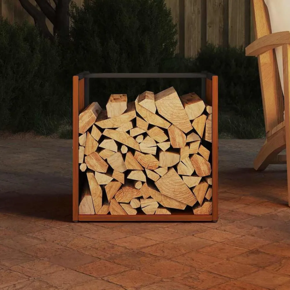 vidaXL Étagère à bois 40x40x40 cm