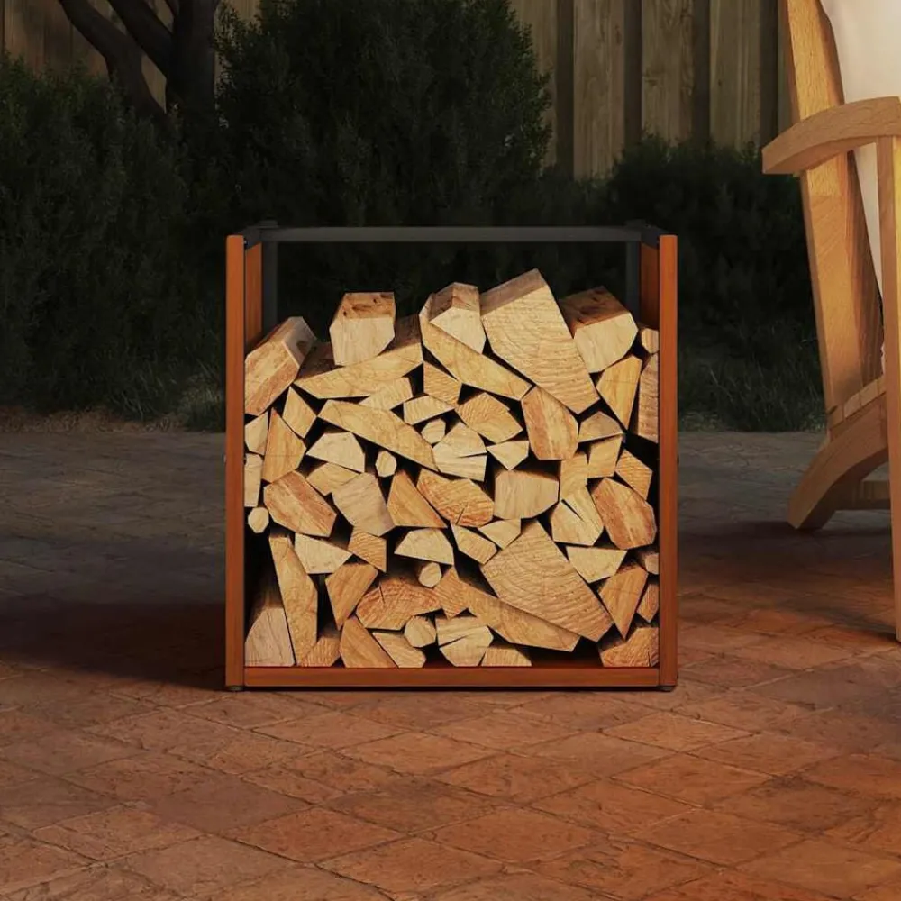 vidaXL Étagère à bois 40x40x40 cm