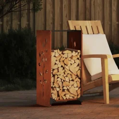 vidaXL Étagère à bois 40x30x80 cm