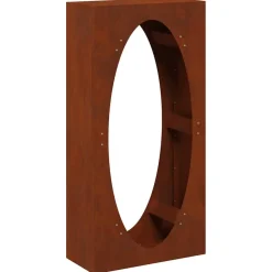 Accessoires Pour Cheminées & Poêles À Bois-vidaXL Étagère à bois 50x23x100 cm Acier résistant aux intempéries