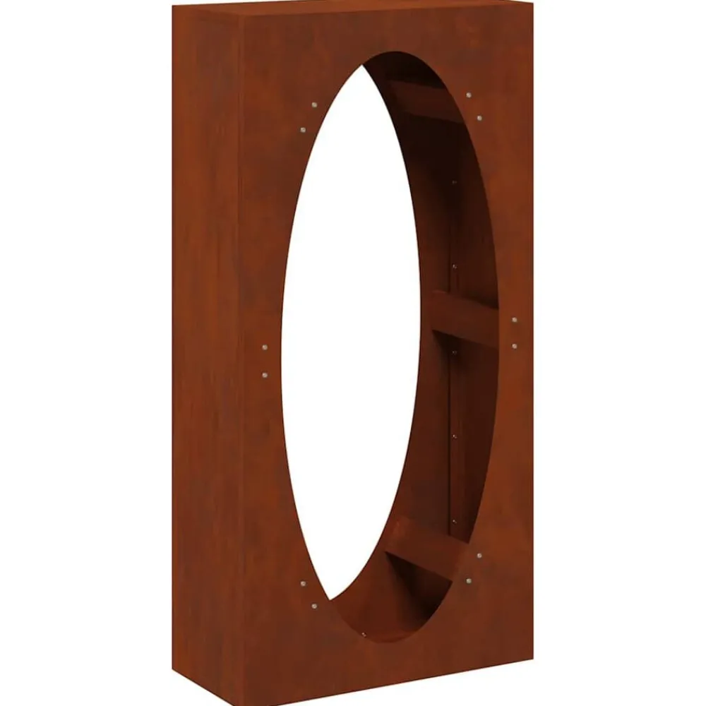 Accessoires Pour Cheminées & Poêles À Bois-vidaXL Étagère à bois 50x23x100 cm Acier résistant aux intempéries