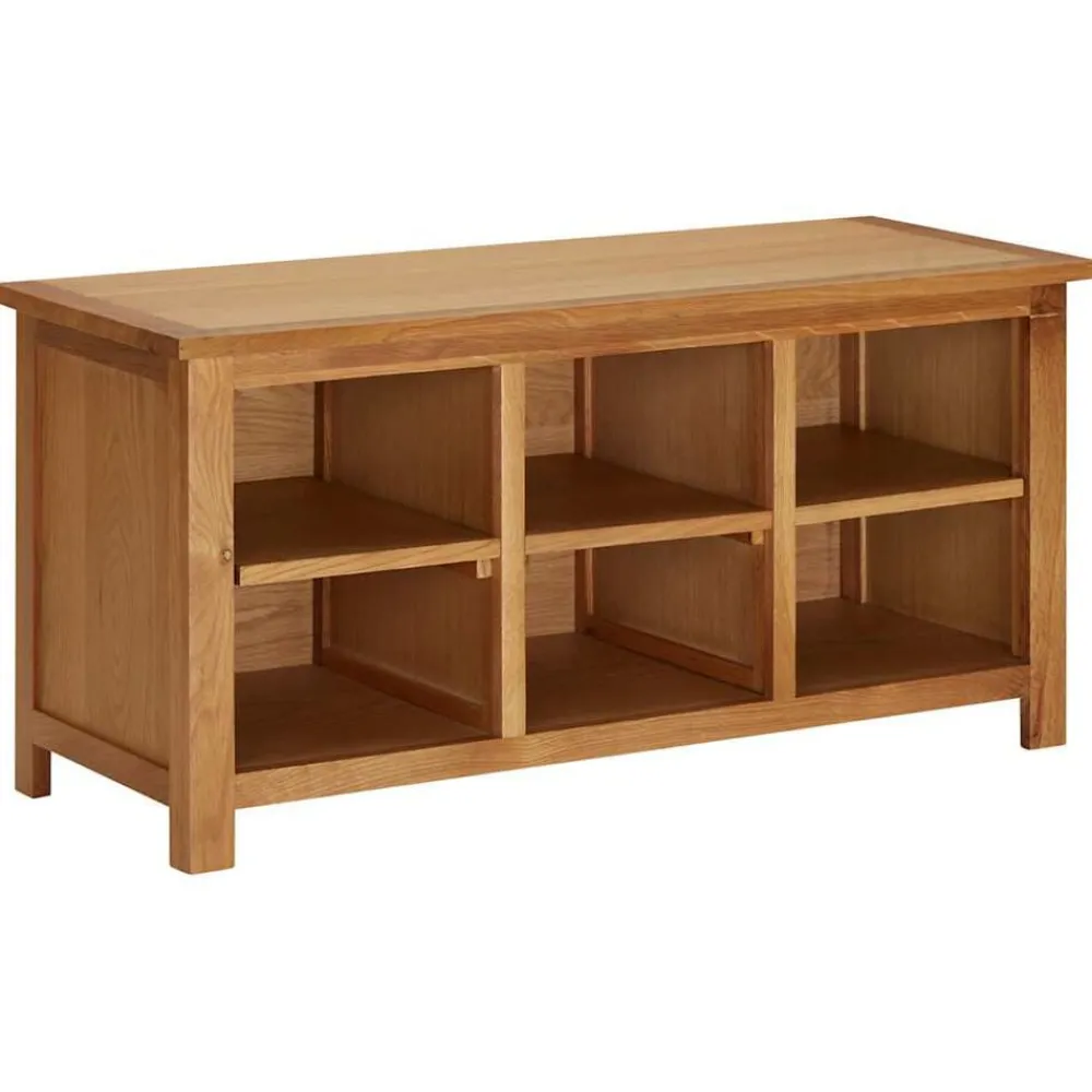vidaXL Étagère à chaussures 90x37x45 cm Bois de chêne solide