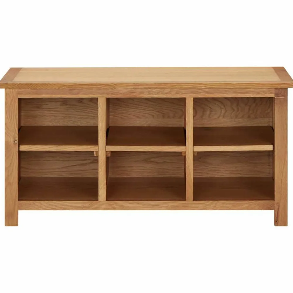 vidaXL Étagère à chaussures 90x37x45 cm Bois de chêne solide