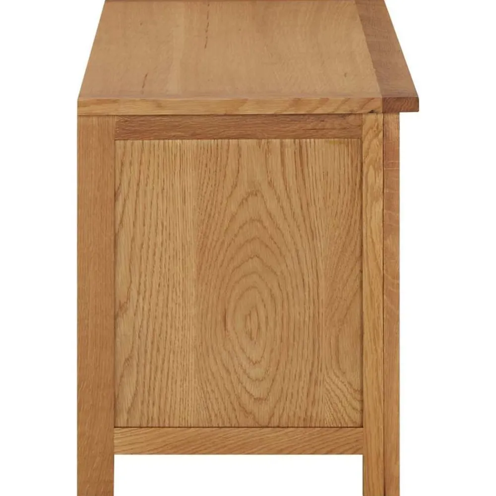 vidaXL Étagère à chaussures 90x37x45 cm Bois de chêne solide