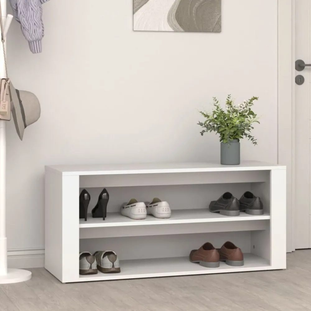 vidaXL Étagère à chaussures 100x35x45 cm Bois d'ingénierie