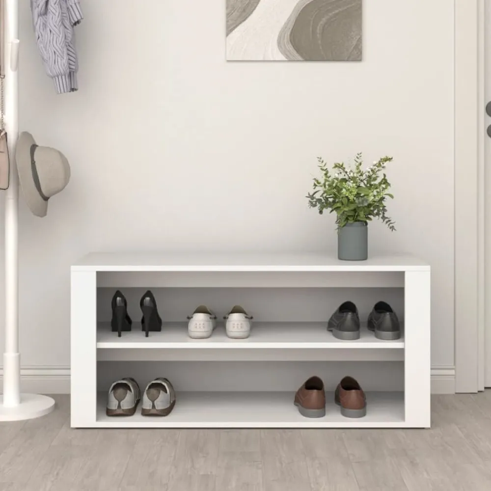 vidaXL Étagère à chaussures 100x35x45 cm Bois d'ingénierie