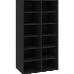 vidaXL Étagère à chaussures 54x34x100,5 cm Bois d'ingénierie