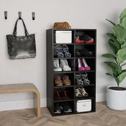 vidaXL Étagère à chaussures 54x34x100,5 cm Bois d'ingénierie