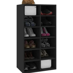 vidaXL Étagère à chaussures 54x34x100,5 cm Bois d'ingénierie