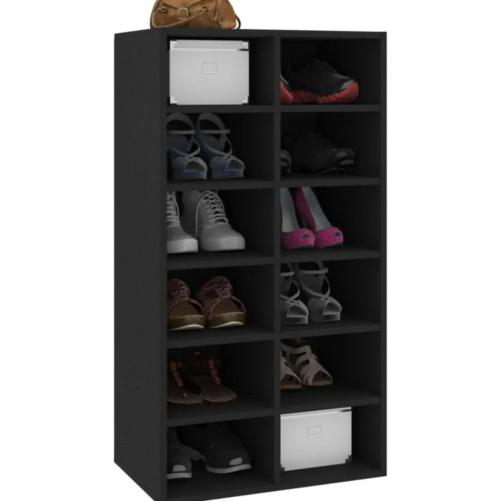 vidaXL Étagère à chaussures 54x34x100,5 cm Bois d'ingénierie