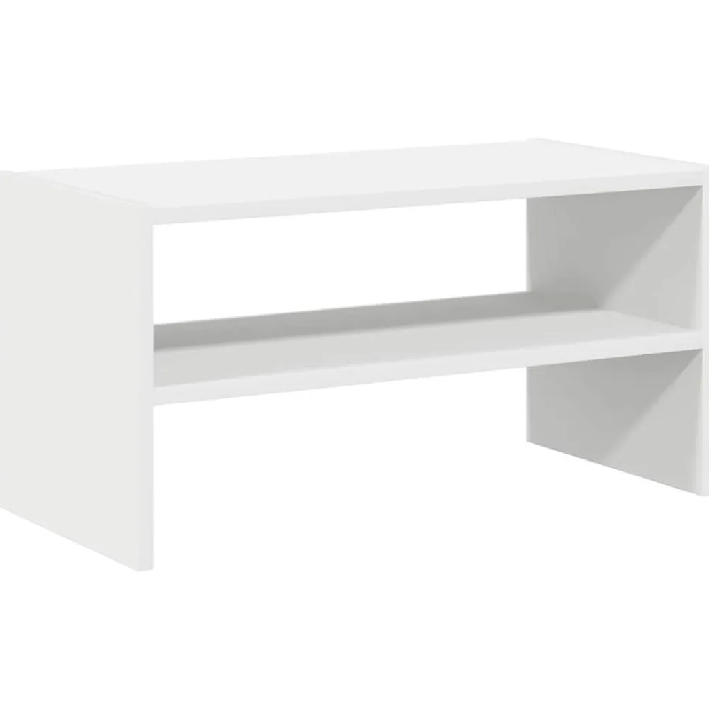 Produits Ménagers-vidaXL Étagère à chaussures empilable 60x30x30,5 cm Blanc