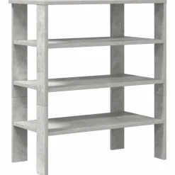 Produits Ménagers-vidaXL Étagère à chaussures 61x32x70 cm bois d'ingénierie Gris béton