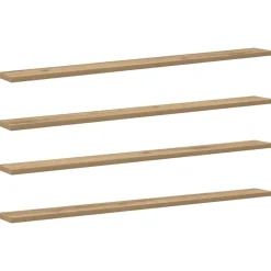 vidaXL Étagère à livres 4 pcs Marron 100 x 10 x 1,5 cm