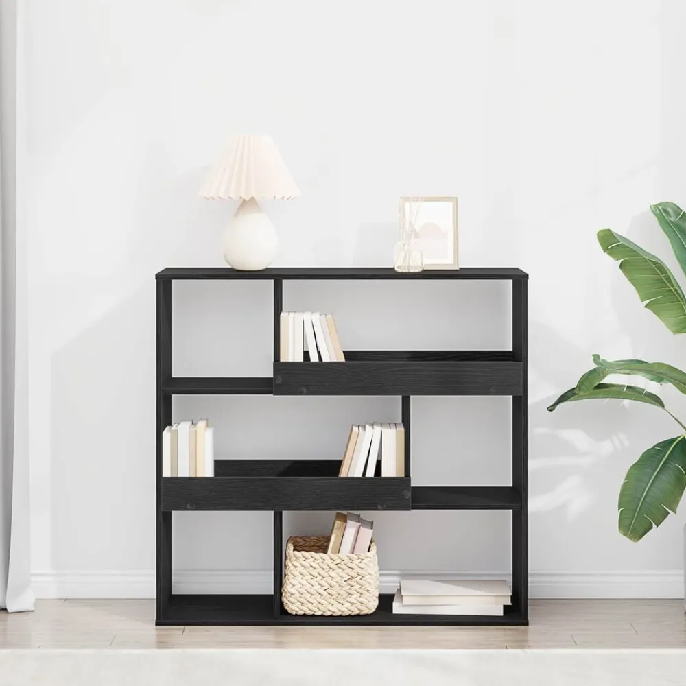 vidaXL Étagère à livres Chêne noir 100 x 33 x 94,5 cm