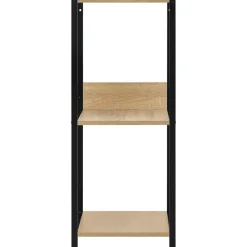 Étagères-vidaXL Étagère à livres droite petite Noir et chêne 33,5x39,6x79,7 cm noir et chêne