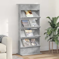 vidaXL Étagère à magazines avec étagère 70 x 41 x 156 cm