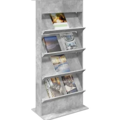 vidaXL Étagère à magazines avec étagère 70 x 41 x 156 cm