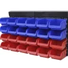 Accessoires De Quincaillerie-vidaXL Étagère à outils de garage murale 2 pcs Bleu et rouge