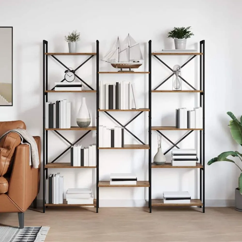vidaXL Étagère 156 x 25 x 167 cm Bois d'ingénierie