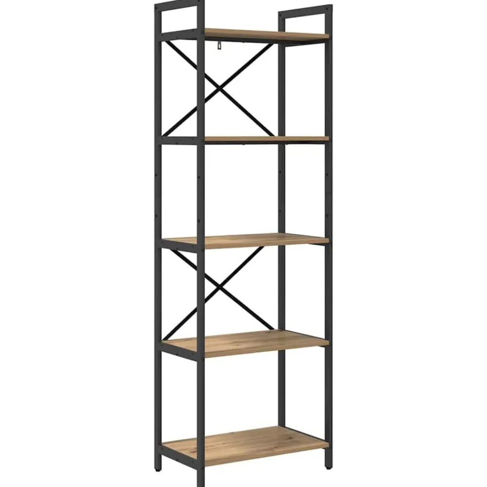 Étagères-vidaXL Étagère Chêne artisanal 56 x 34 x 171 cm Bois d'ingénierie chêne artisanal