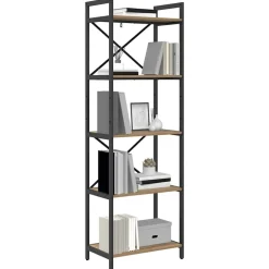 Étagères-vidaXL Étagère Chêne artisanal 56 x 34 x 171 cm Bois d'ingénierie chêne artisanal