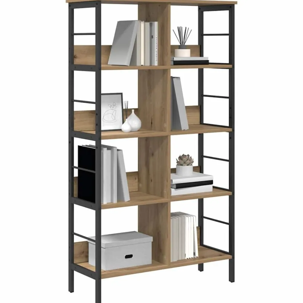 vidaXL Étagère Chêne artisanal 82 x 32 x 144,5 cm Bois d'ingénierie