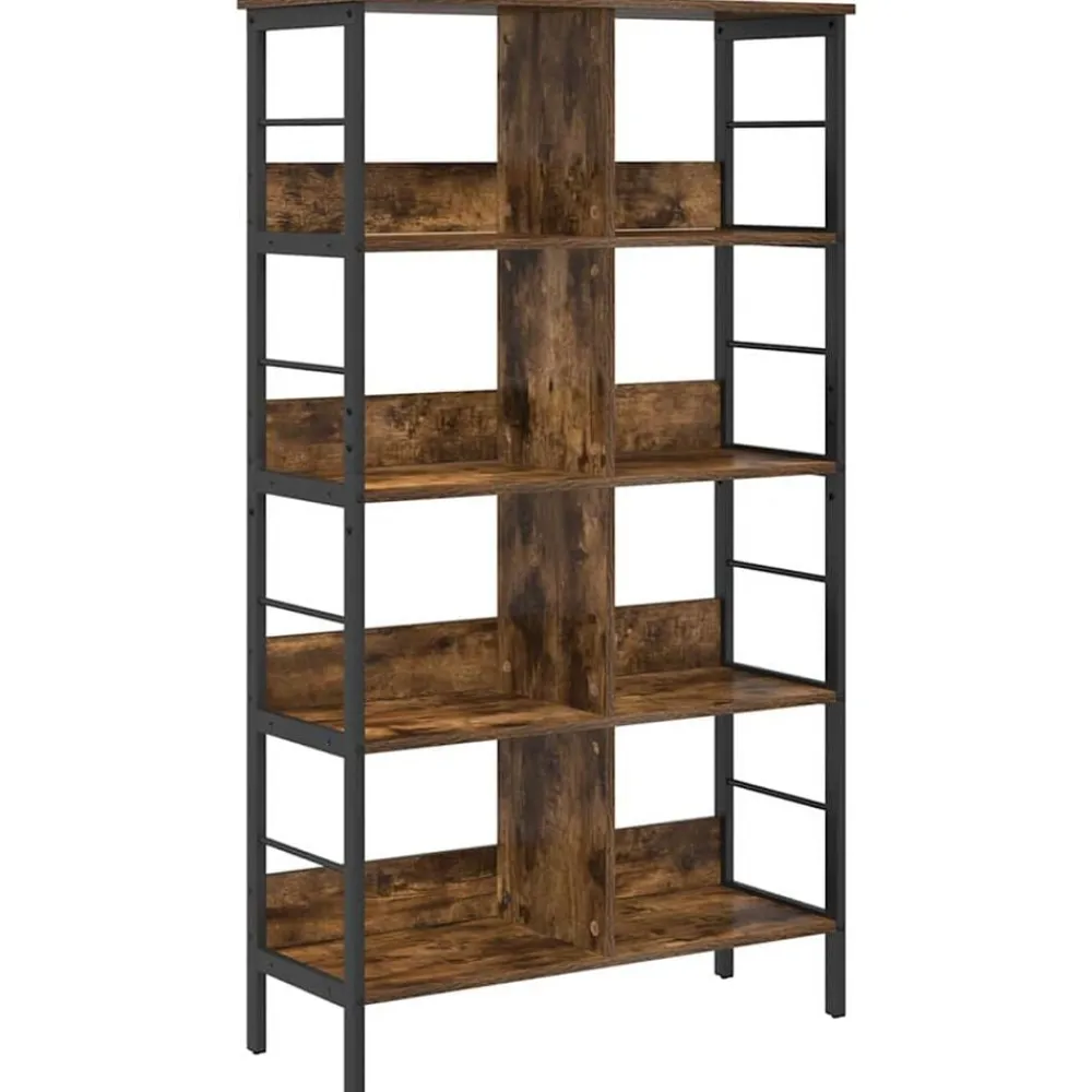 vidaXL Étagère Chêne fumé 82 x 32 x 144,5 cm Bois d'ingénierie