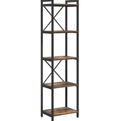 Étagères-vidaXL Étagère Chêne fumé 40 x 30 x 155 cm Bois d'ingénierie Ch&ecirc;ne fumé