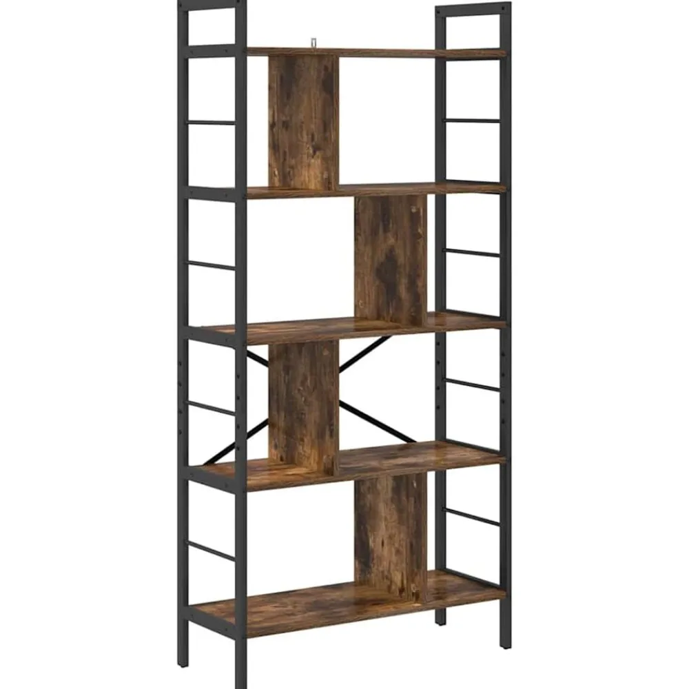vidaXL Étagère Chêne fumé 75 x 30 x 156 cm Bois d'ingénierie