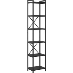 Étagères-vidaXL Étagère Chêne noir 40 x 30 x 189,5 cm Bois d'ingénierie Chêne noir