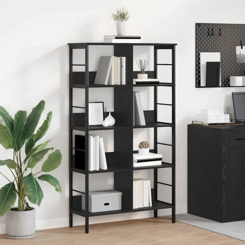 vidaXL Étagère Chêne noir 82 x 32 x 144,5 cm Bois d'ingénierie