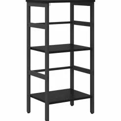 vidaXL Étagère Chêne noir 40 x 29,5 x 81 cm Bois d'ingénierie