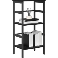 vidaXL Étagère Chêne noir 40 x 29,5 x 81 cm Bois d'ingénierie